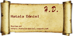 Hatala Dániel névjegykártya